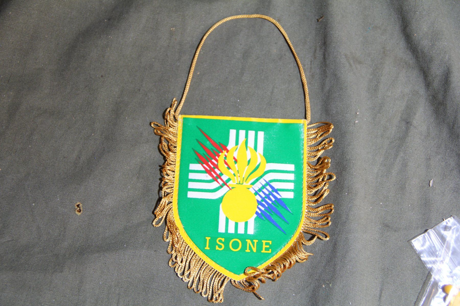 Schweizer Armee Placchette & Badge: Wimpel, Grenadier Isone, – Usato da Belp venduto da Tomsek 2