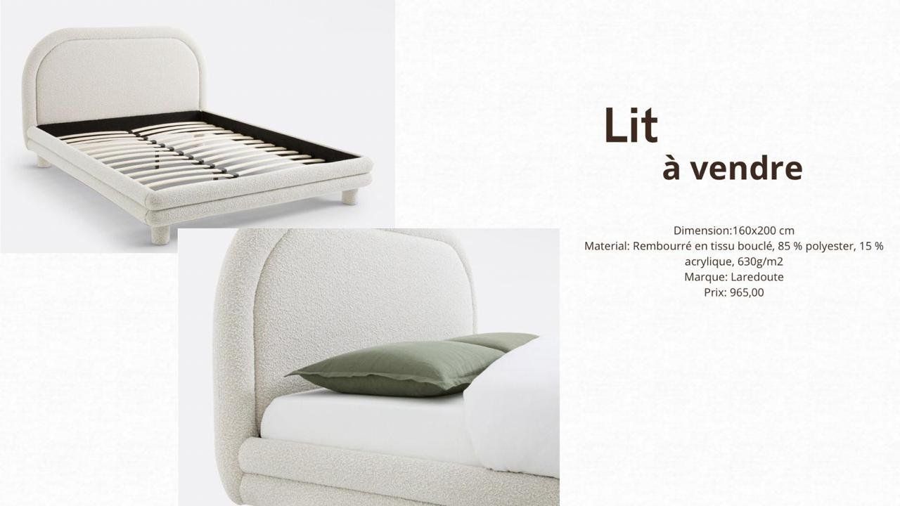 Ikea Letti: Lit Ikea en bouclé – Nuovo (secondo la descrizione) da Genève venduto da off_rr69