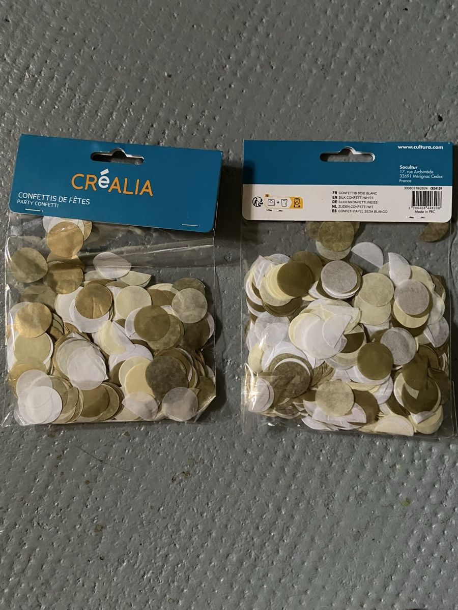 Tutte le decorazioni: Confettis x2 paquets - Neufs – Nuovo e nell'imballaggio originale da Colombier (NE) venduto da chanche