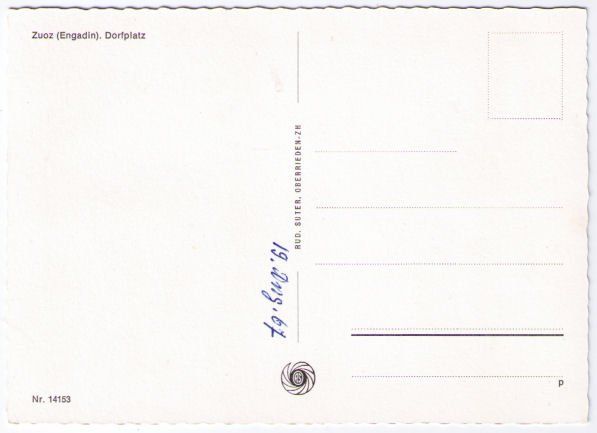 Cartes postales: Zuoz - Dorfplatz – D'occasion à Binningen par Mountainrider 1