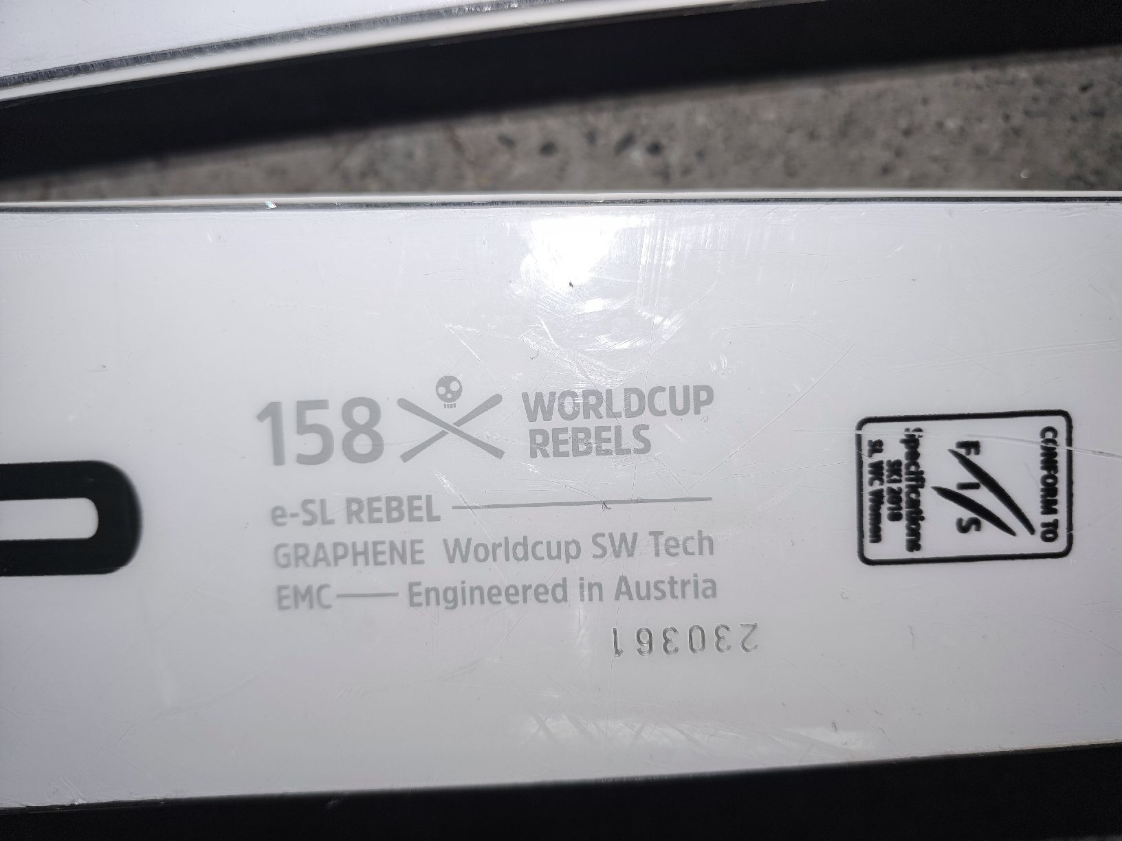 Head Sci: Head Worldcup Rebels e-SL Ski 158 cm mit Bindung 16X – Usato da paspels venduto da flydenkerer 6
