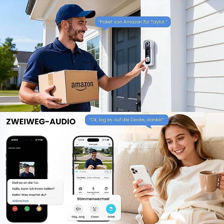 Sistemi d'allarme: ieGeek 2K Video Türklingel mit Kamera – Nuovo (secondo la descrizione) da Kreuzlingen venduto da Best-Deal-Oase 3