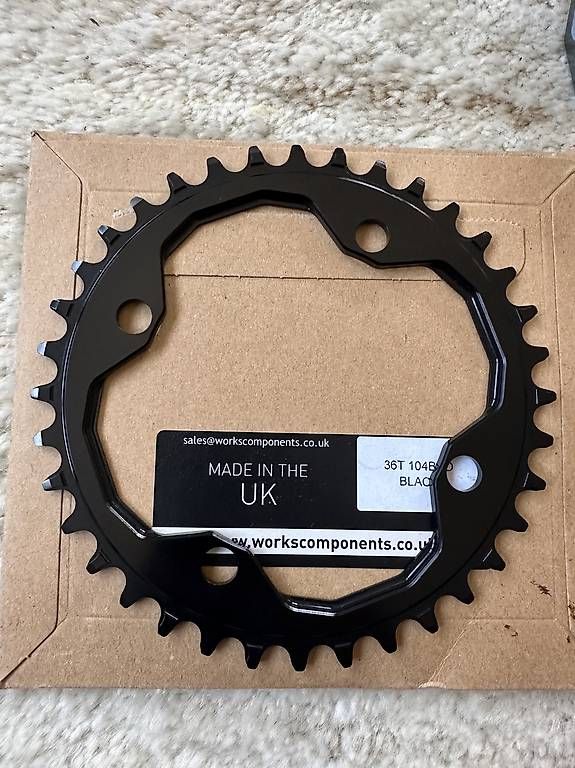 Pezzi di ricambio: Chainring Neu Works Components UK 36t 104  bcd – Usato da Wollerau venduto da Porscheteil 1