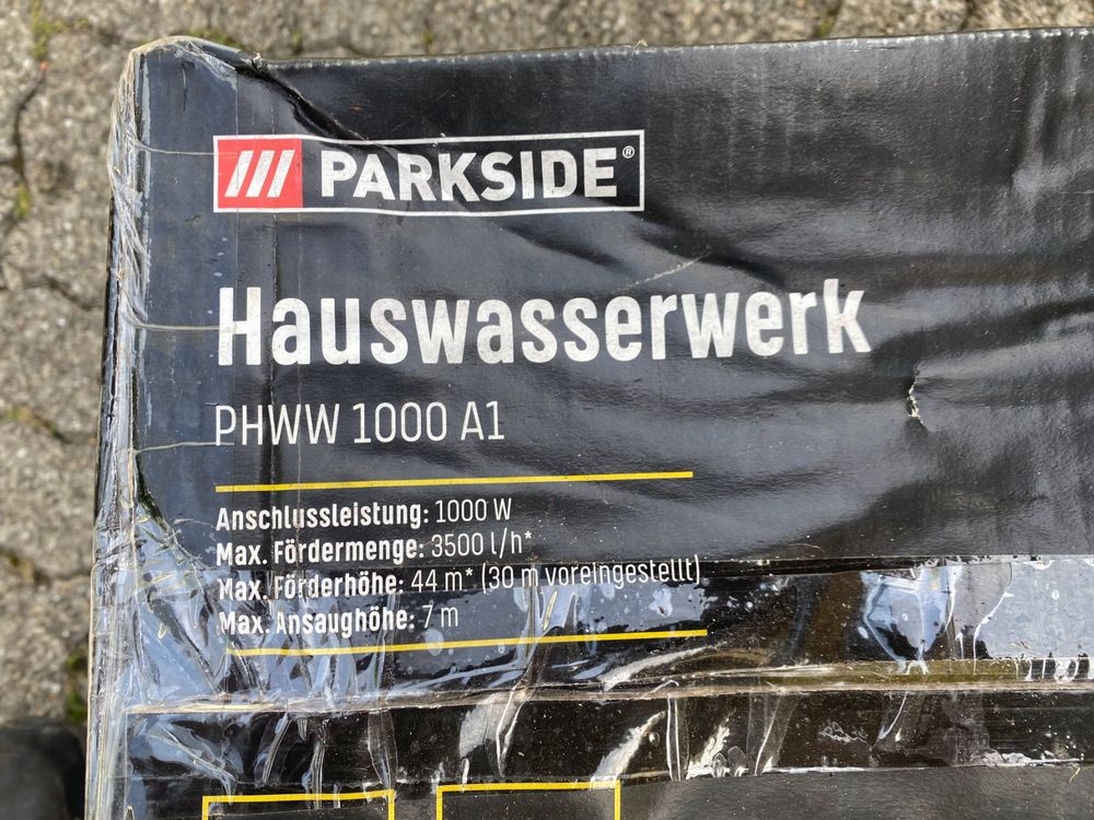 PARKSIDE Hauswasserwerk PHWW 1000 A1, 3500 l/h, 1000W ab 1.- (Neu und ...
