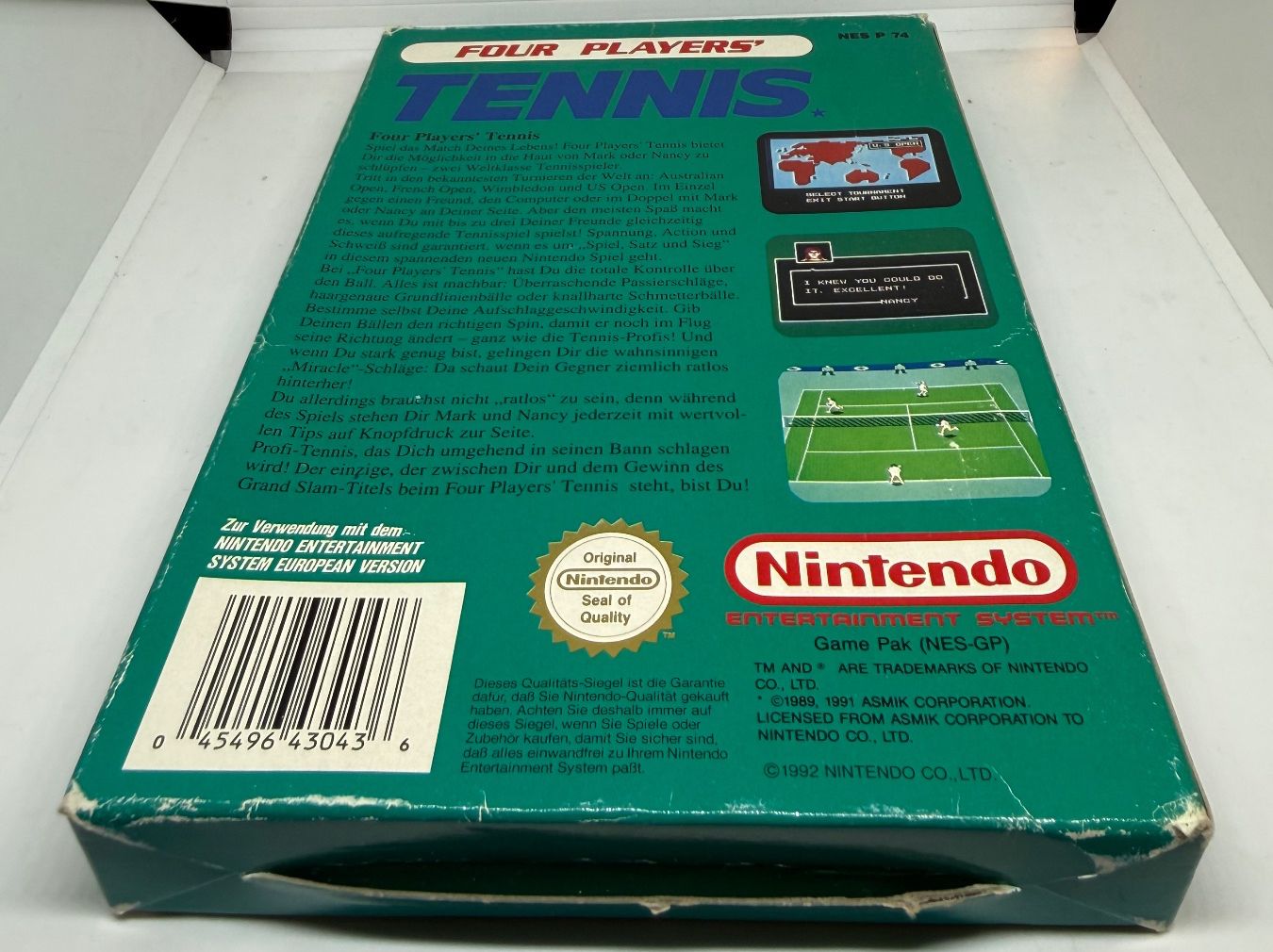 Nintendo Giochi: Four Player Tennis NES Nintendo OVP – Usato da Dietlikon venduto da NESFEVER 2