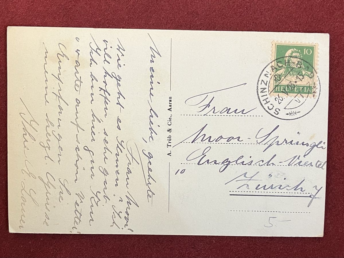 Cartoline postali: Alte Ansichtskarte Bad Schinznach AG,1923 – Usato da Bauma venduto da Baumer71 1