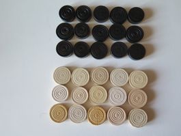 Spielsteine z.B. für Ersatz Backgammon Mühle etc.