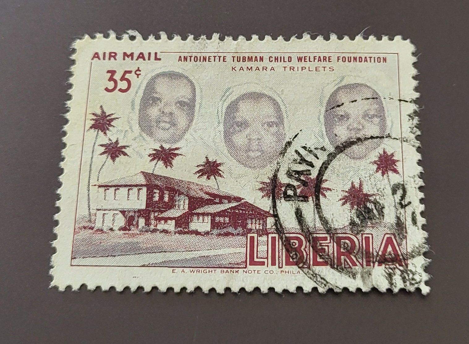 Tutti i francobolli: Liberia 1957 alte briefmarke – Usato da St Gallen venduto da Stampsalshobby