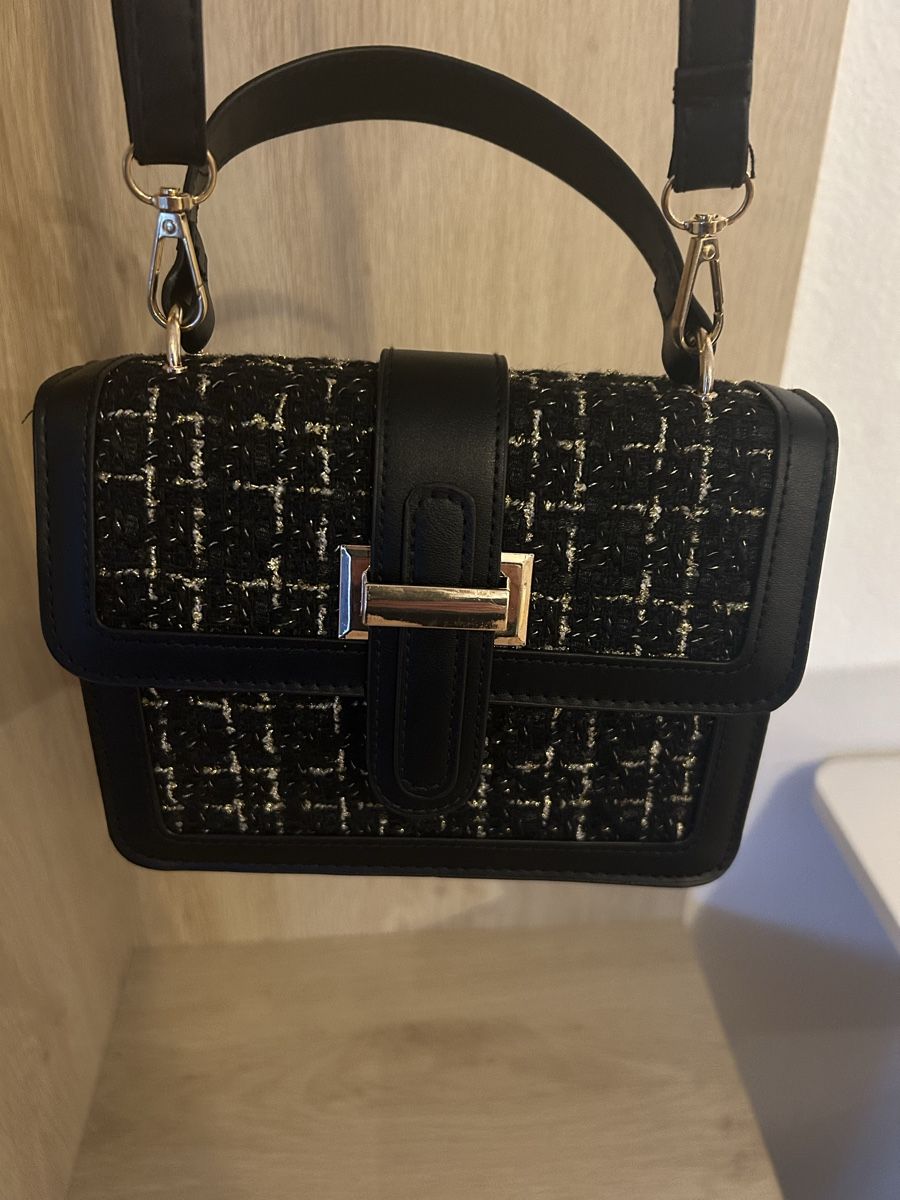 Taschen für Damen: Sac à main noir et doré – Neu (gemäss Beschreibung) aus  von