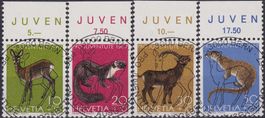 1967, J220-J223 "Pro Juventute" +Ersttags-Vollstempel +TABS