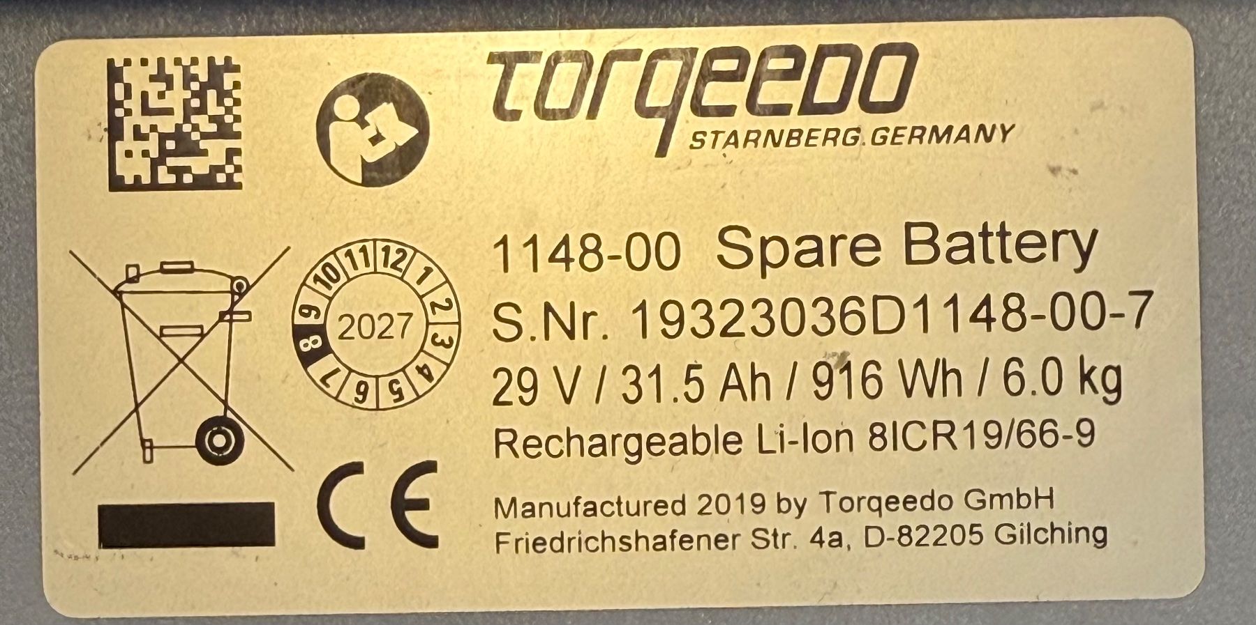 Torqeedo Batterie: Torqeedo Batterie – Usato da Muntelier venduto da Af2005 1