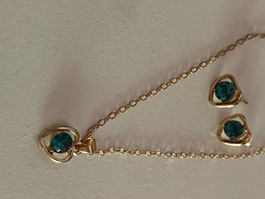 Set Gioielli Collana e Orecchini Cuore 💙 Nuovo!✨