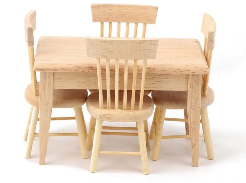 Puppenhaus Küchen Set Herd Kühlschrank Spüle Moderne Silber Möbel 1:12