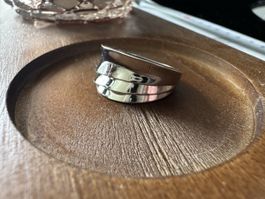 Bague en or blanc 750
