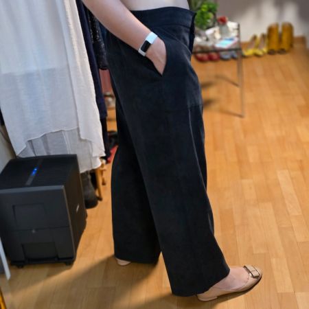 Anthrazit Hose XL weit elegant