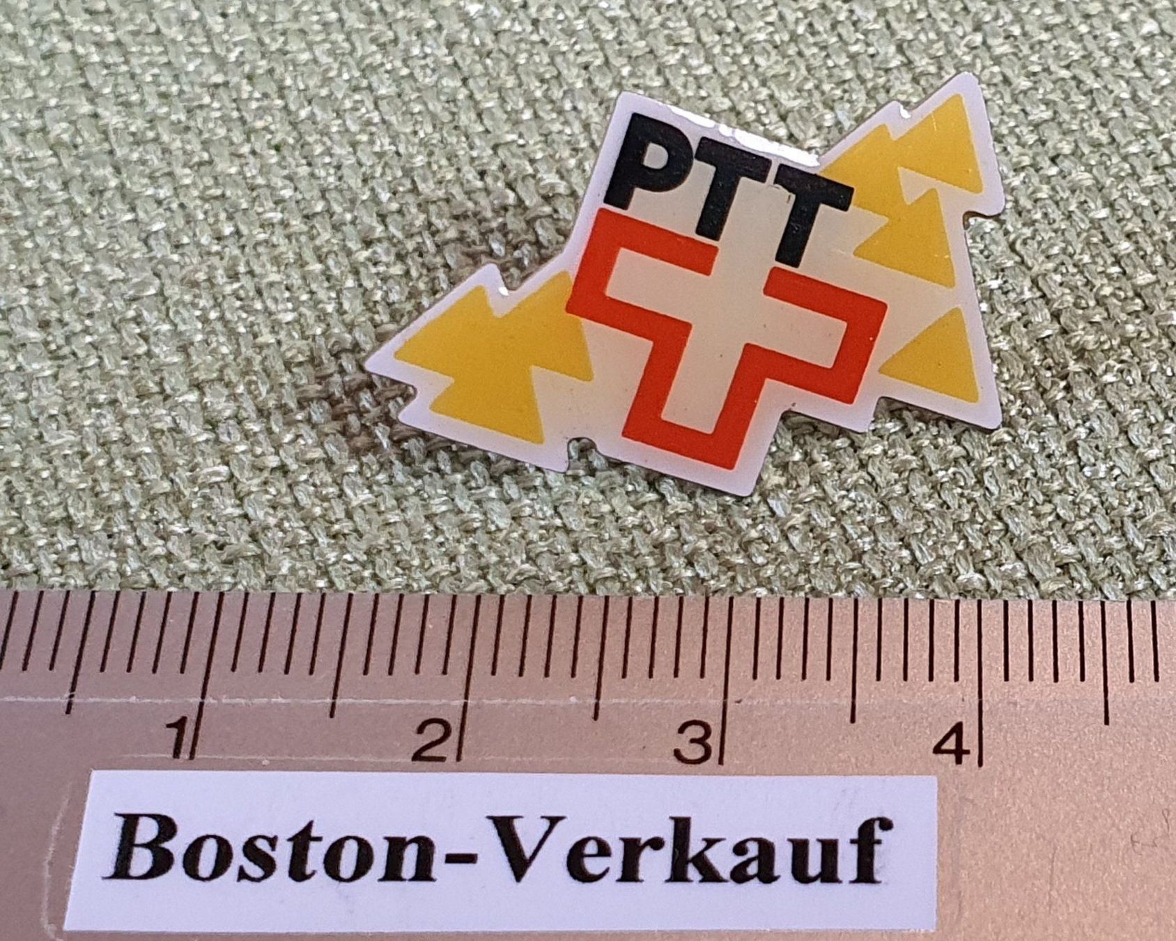 Plaketten & Abzeichen: A496 - Pin PTT Die Post Signet Logo – Gebraucht aus Reinach BL von Boston-Verkauf 1