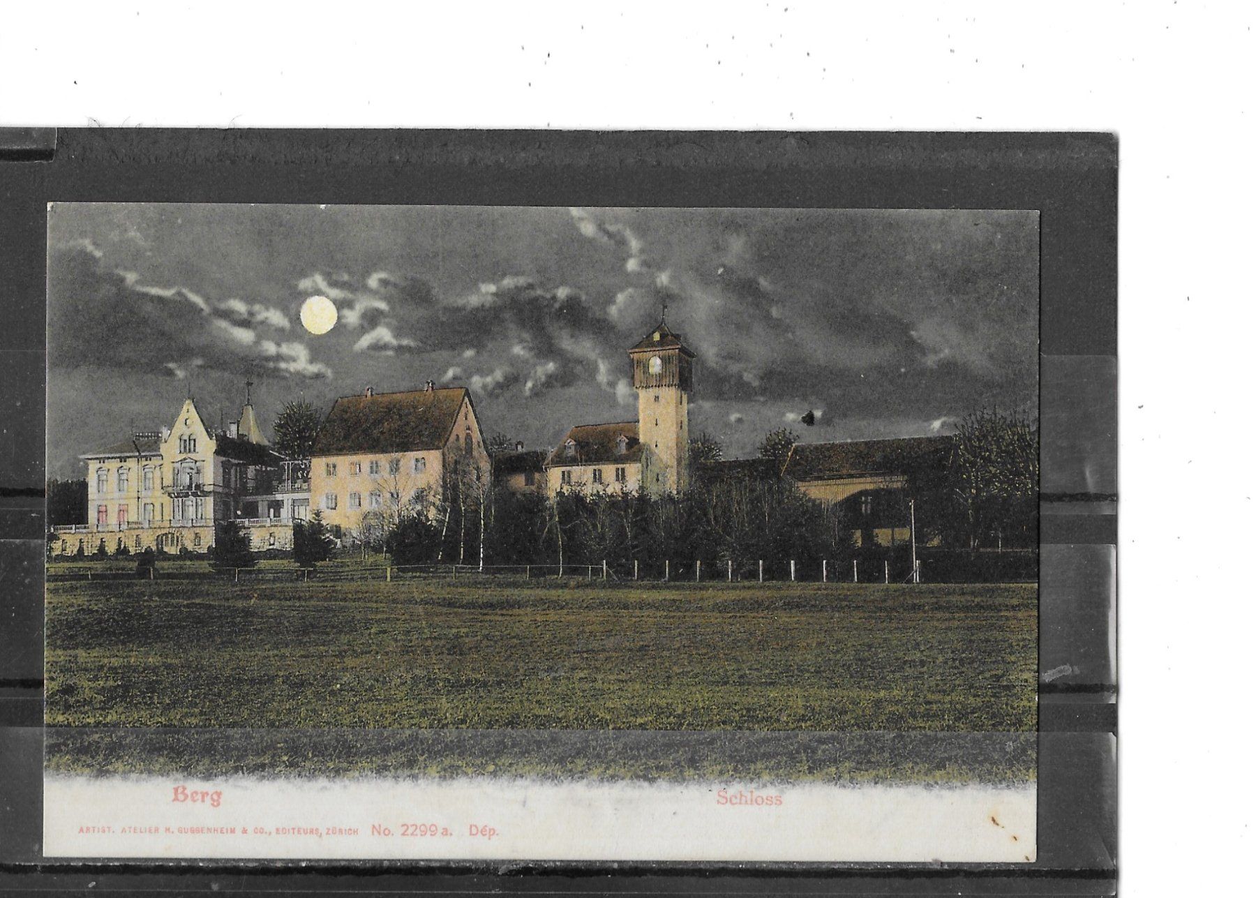 Ansichtskarten: TG Berg 1906 mit Schloss – Gebraucht aus Schocherswil von