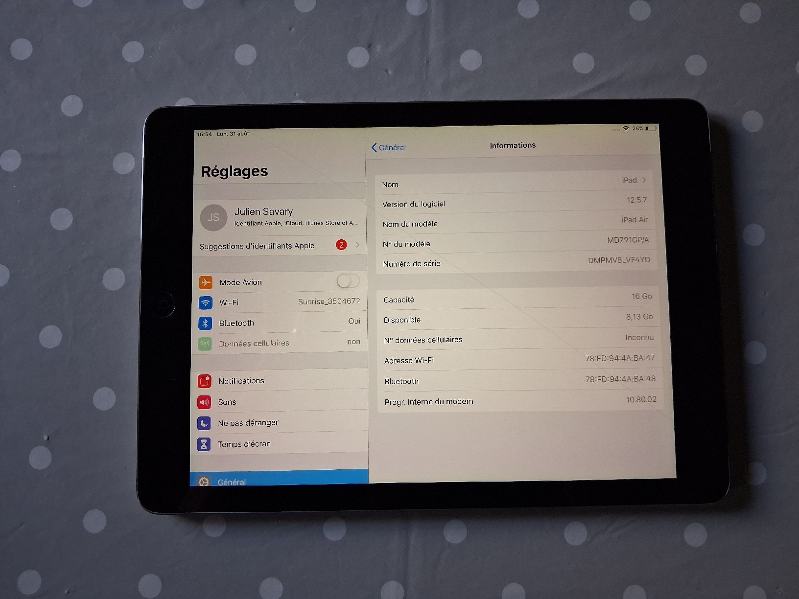 Apple : ipad air  – Usato da Mayens-De-Chamoson venduto da arvine29