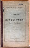CFF-Règlement pour Frein à air comprimé Syst. Westinghouse