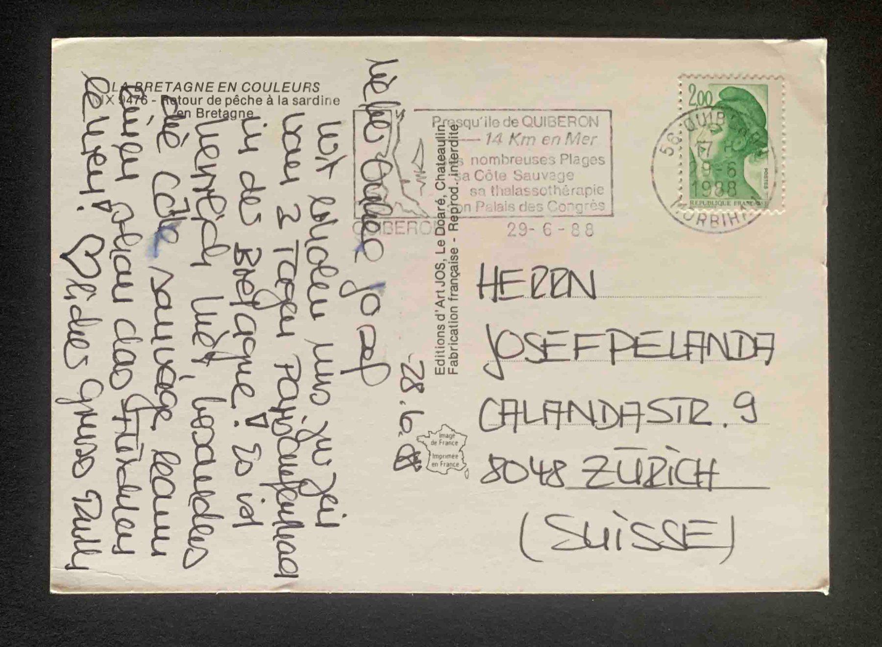 Cartoline postali: AK La Bretagne en Couleurs Schiff – Usato da Goldau venduto da Balkonia09 1