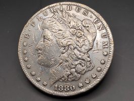 1880-s Morgan Silber Dollar