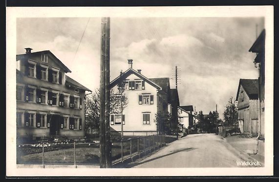 Cartoline postali: AK Waldkirch, Strassenpartie, 1925 – Usato da Berlin venduto da bartko-reher