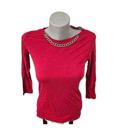 Motivi Damen Shirt Gr. XS rot mit Kette