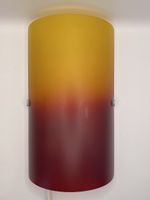 Wandlampe Glaszylinder rot-gelb EGLO 10352