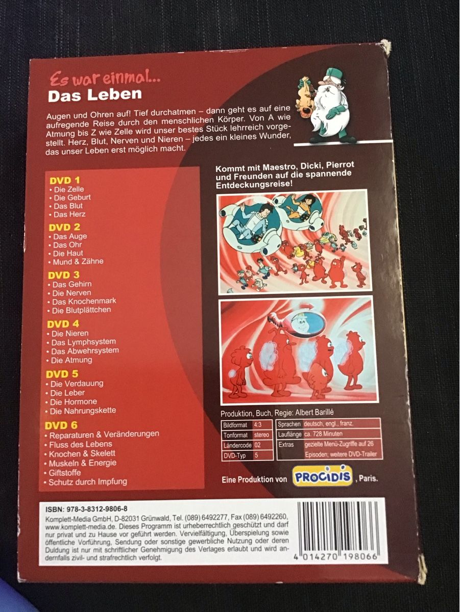 Tutti i DVDs: Es war einmal... Das Leben DVD Box Set komplett 26 Folgen – Usato da Bischofszell venduto da 19bischi67 2
