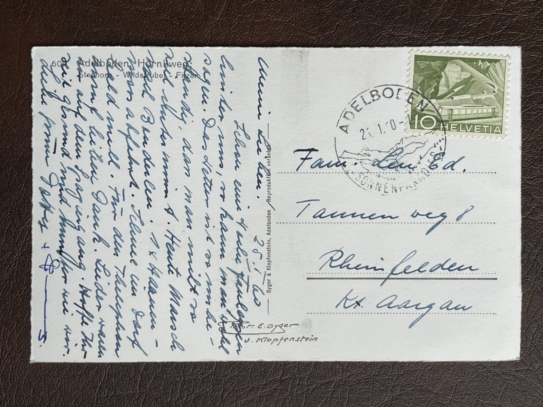 Cartoline postali: Adelboden - Hörnliweg – Usato da Steg VS venduto da _vinci_ 1