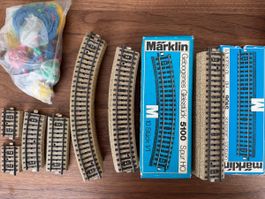 Märklin M-Gleise Konvolut ca. 50 Stück