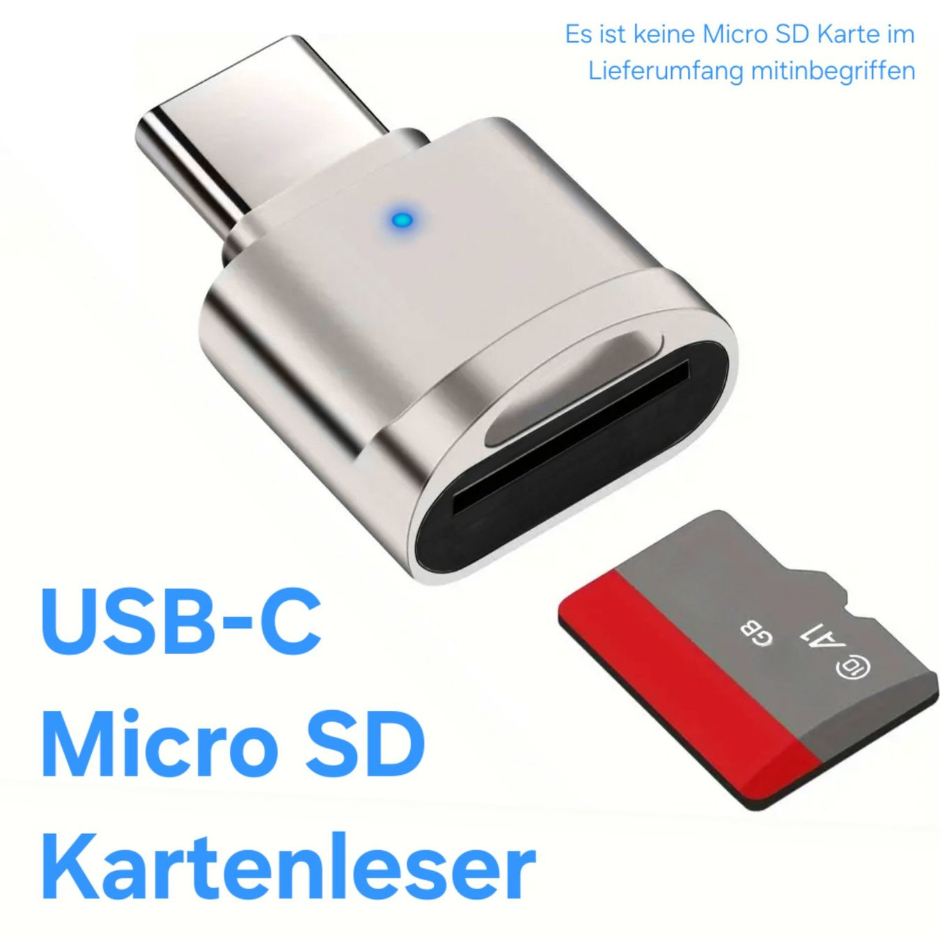 Speicherkarten: Smartphone USB-C Micro SD Kartenleser (fabrikneu) MicroSD – Neu und originalverpackt aus Uster von -FPS-