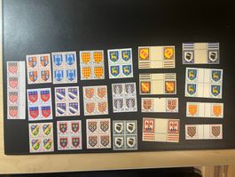 13 blocs de 4 & 8 paires Blasons Neufs**