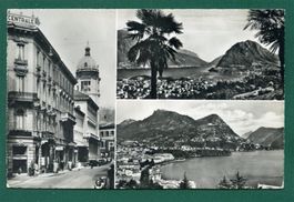 Lugano, 3 Ansichten, ungelaufen, ca. 1955