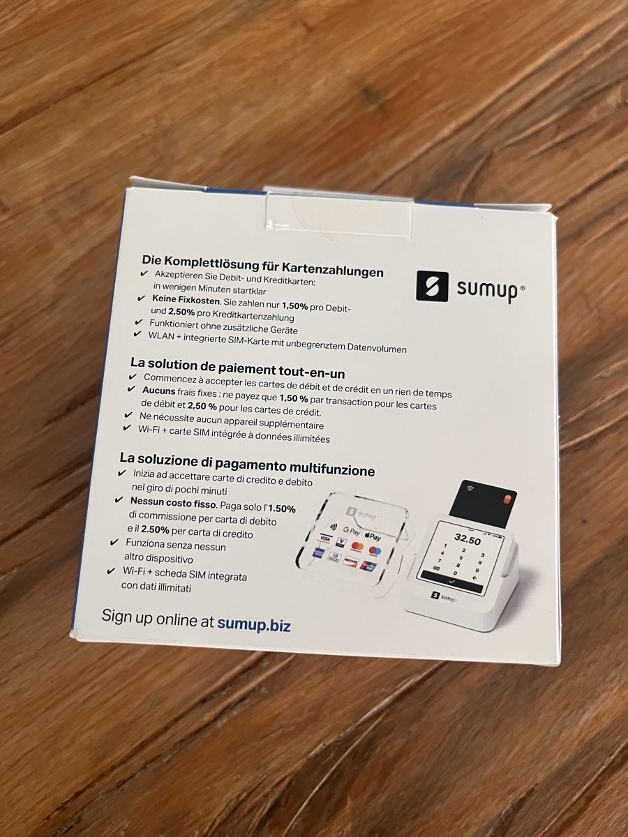 Sumup Registratore di cassa: Sumup solo Smart Card Terminal  – Nuovo e nell'imballaggio originale da Triesen venduto da atschi0_4 1