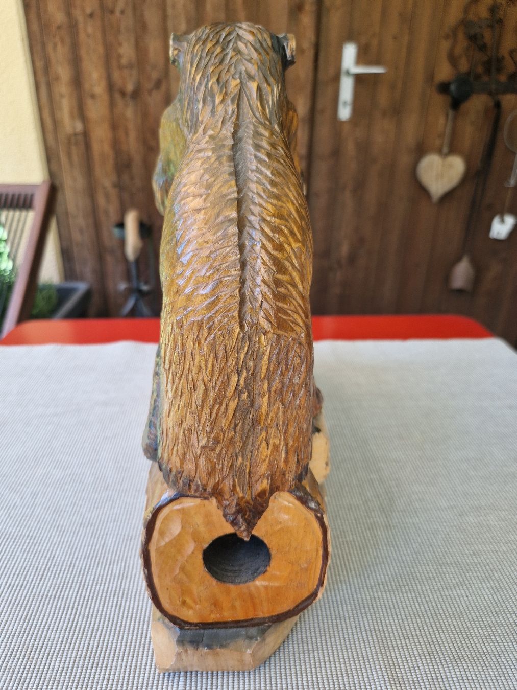 Sculture & Statue: Holzschnitzerei Mann kämpft mit Bär – Usato da Fislisbach venduto da mka_km8f 3
