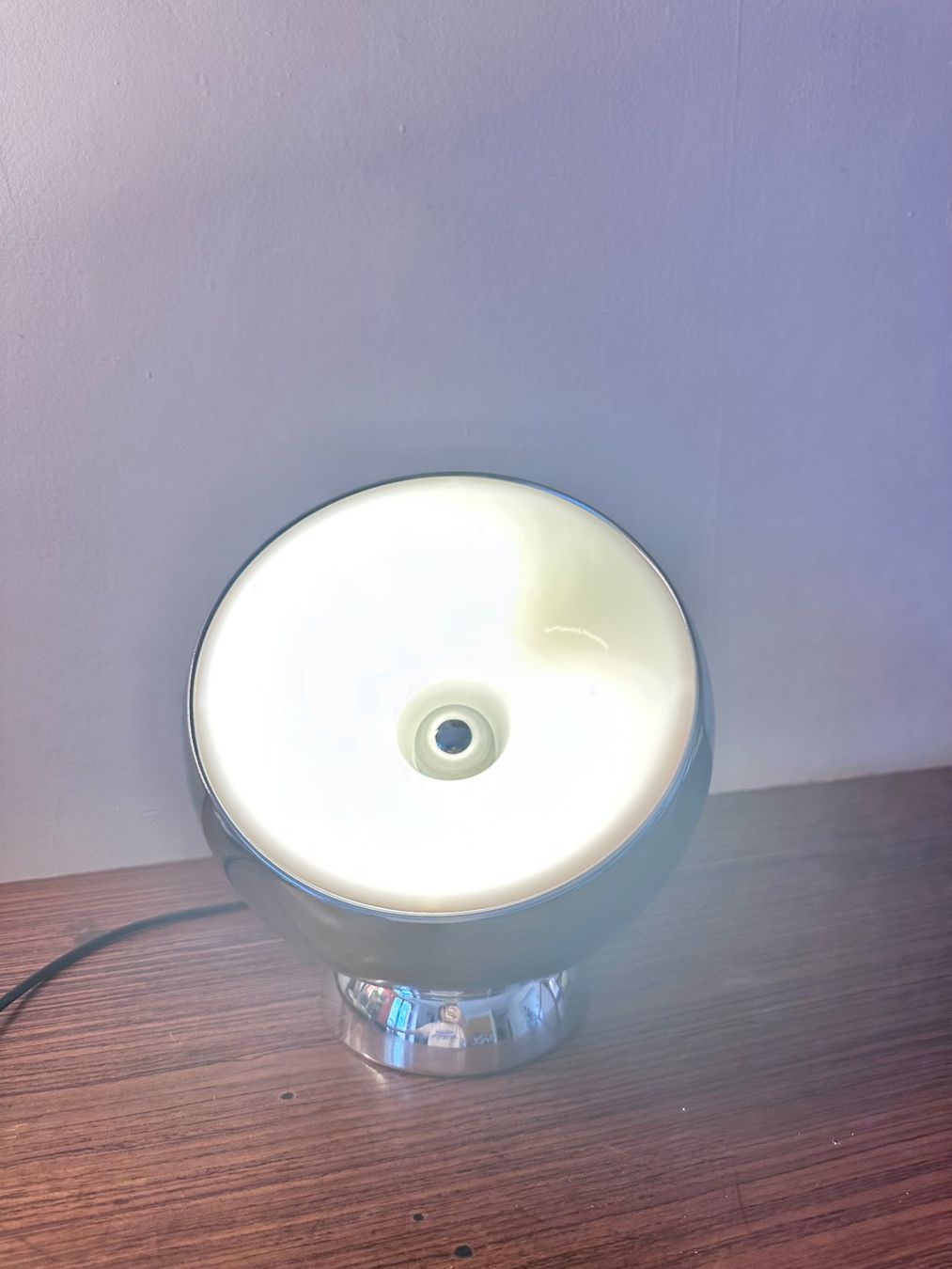 Lampade: Lampe Bouboule de chez Aluminor vintage chrome – Usato da Lausanne venduto da jul_v9ht 1
