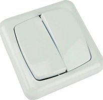 Doppel Wechsellichtschalter  Masse: 80 x 80mm CH-Norm