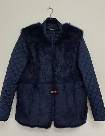 LAST CHANCE! MADELEINE Steppjacke Echtpelz Kaninchen Gr42