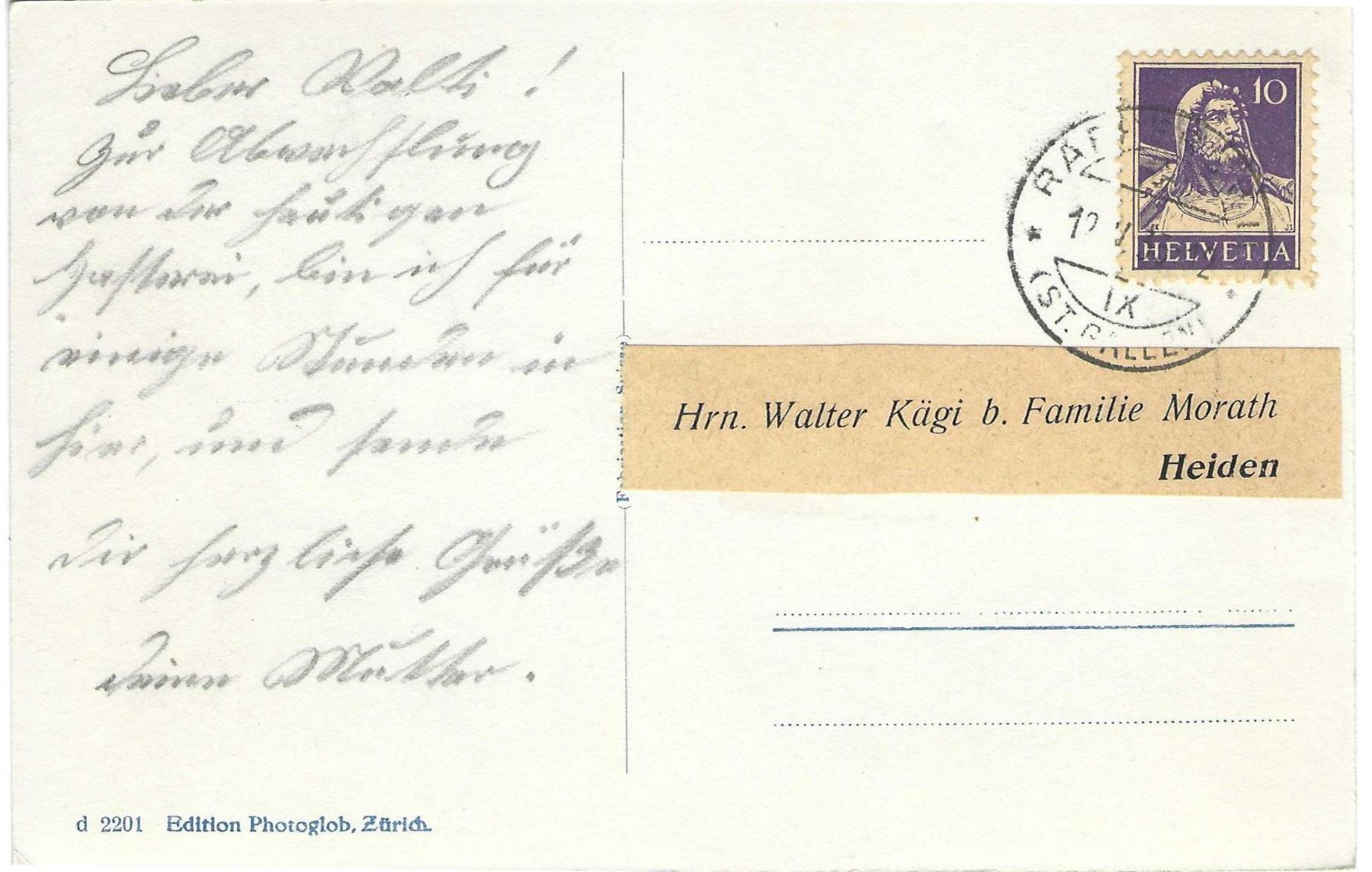 Cartes postales: Rapperswil – D'occasion à Wildhaus par Brunphil 1