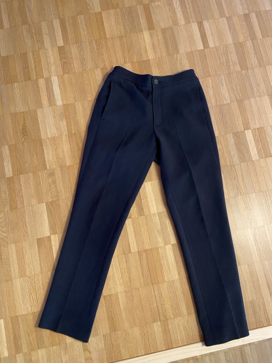 Sandro Pantaloni: SANDRO Men's Jersey Trousers Pants Dark Blue Stretch – Usato da Münchenstein venduto da B771 4