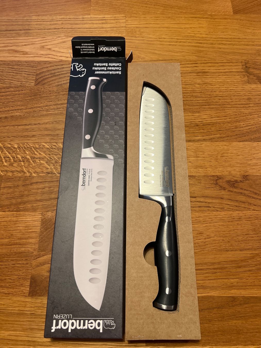 Berndorf Küchenmesser: Berndorf Santoku Messer 17.8 cm Edelstahl – Neu und originalverpackt aus Paradiso von dce_29dc