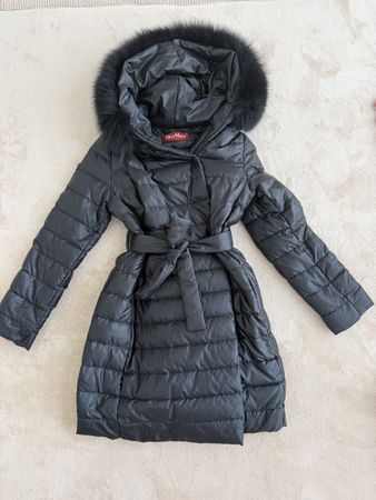 Mantel Max Mara Studio mit Fell Gr. 34