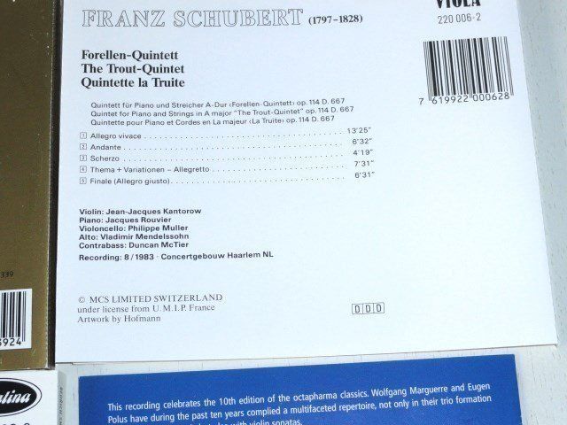 CDs: coll. 4CD's - Haydn, Smetana, Scubert, Mozart, Beethoven – Gebraucht aus Unterbäch von hiliq 3