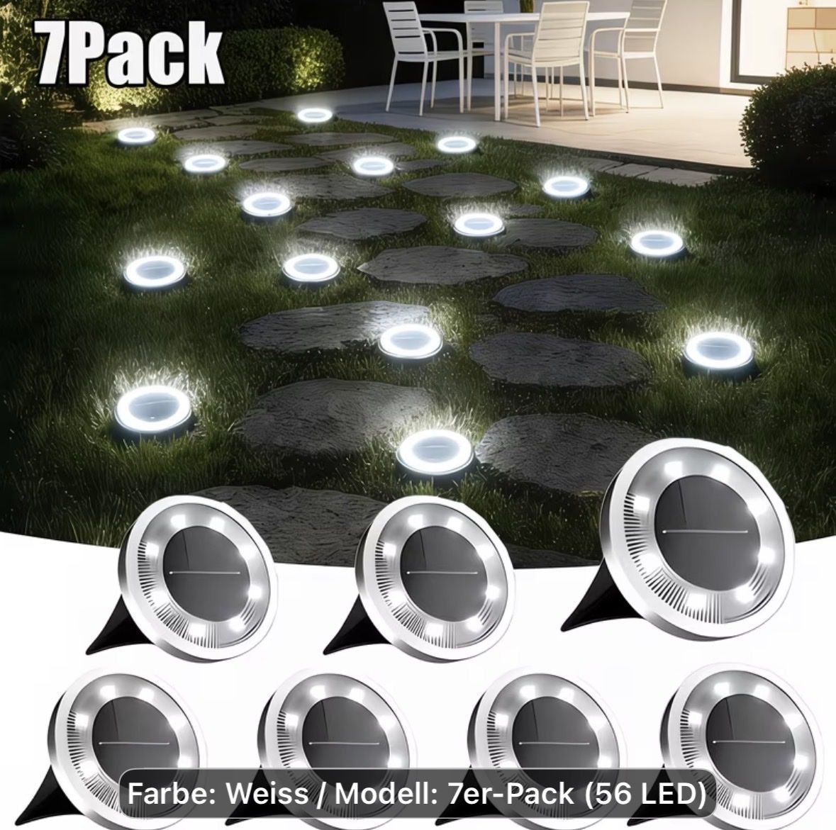 Tutte le decorazioni: LED Gartenbeleuchtung (7st.) – Nuovo e nell'imballaggio originale da Bargen BE venduto da Thi_hp9t
