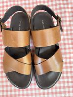 Herren Sandalen PIER ONE Leder braun Grösse 43 gut