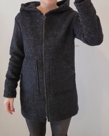 Wintermantel schwarz Grösse 34