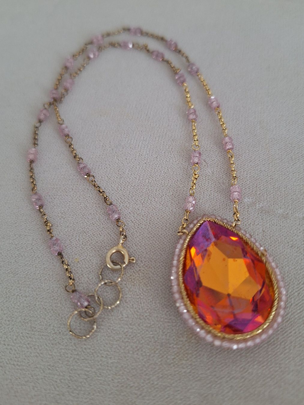 Catenine: SILBER COLLIER traumhaftes antikes Kristall.Collier – Usato da Kerzers venduto da ExpressoTerreno