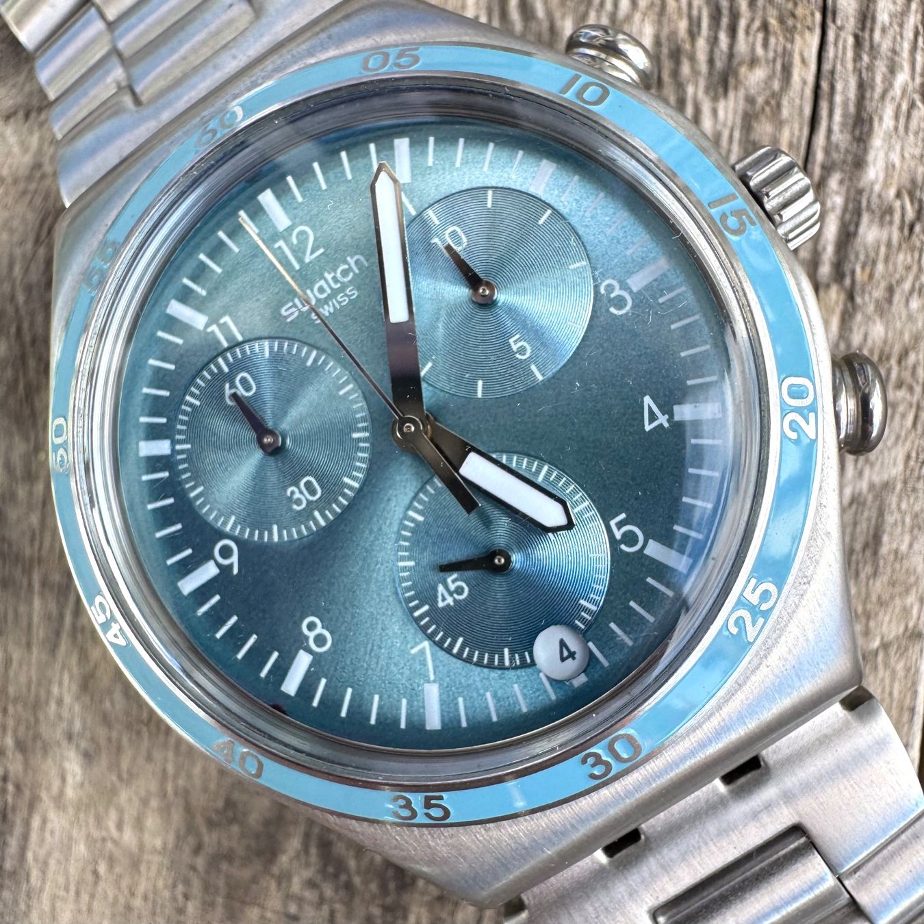Swatch Orologi: Swatch Irony Chrono Clear Water Unworn – Nuovo (secondo la descrizione) da Arzier-Le Muids venduto da Anna_BM 2