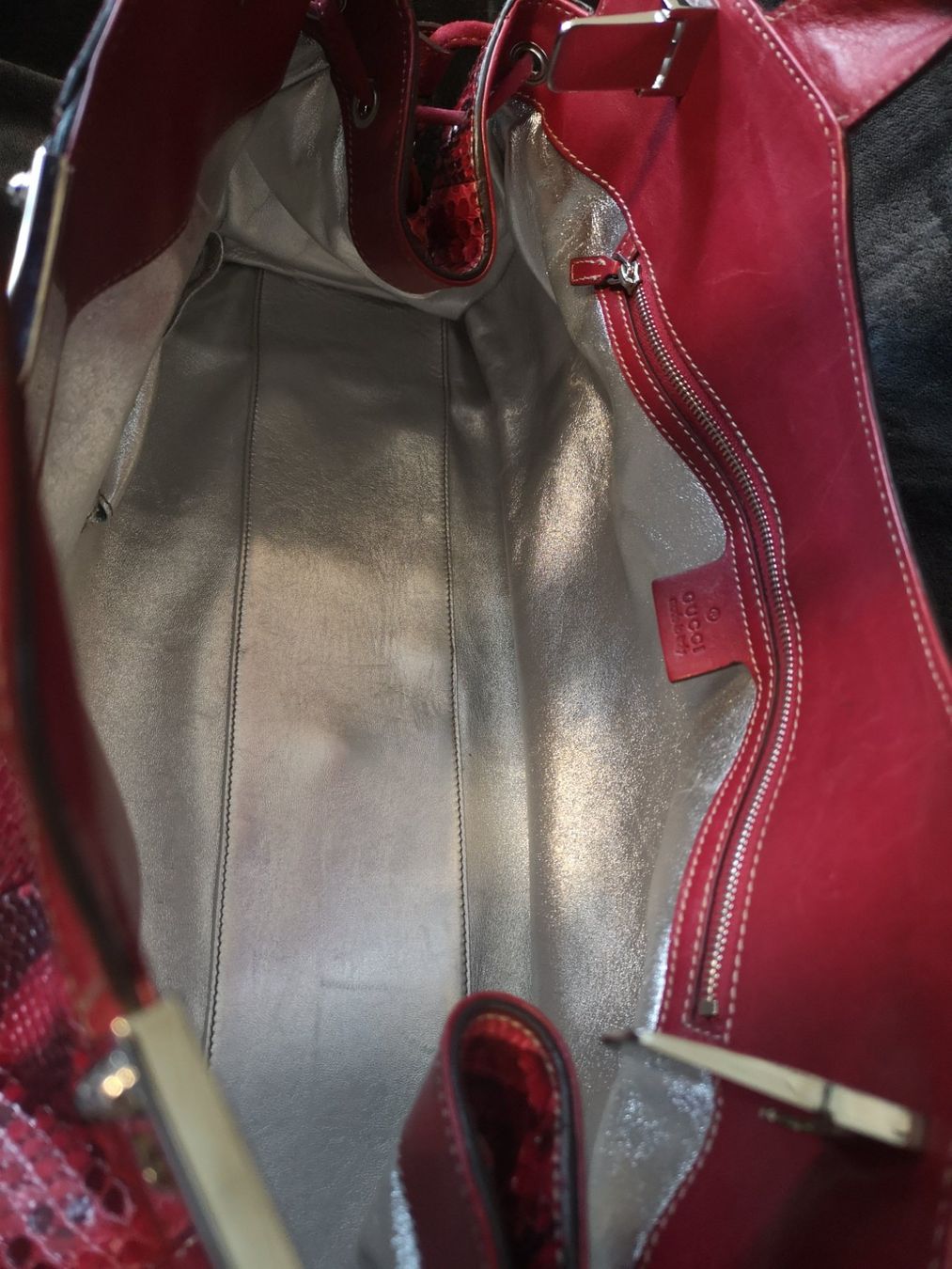Gucci Borse da donna: Gucci Race Tasche Rotes Phyton Leder – Usato da Full-Reuenthal venduto da BroccoliAG 8